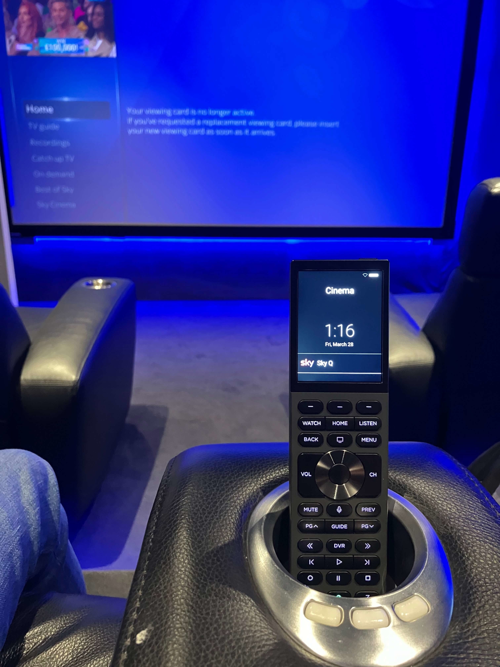 Halo Remote In Cinema Room